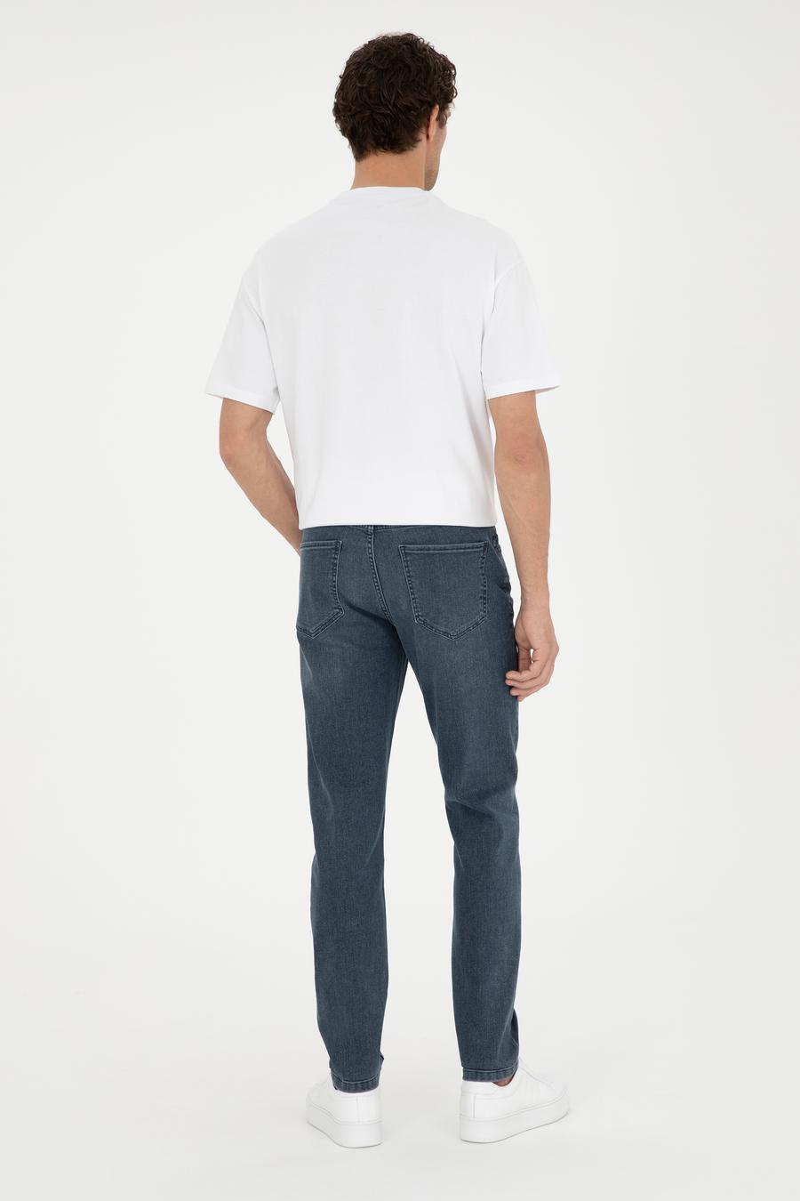 Açık Mavi Slim Fit Pamuklu Jean Pantolon - 50293998072