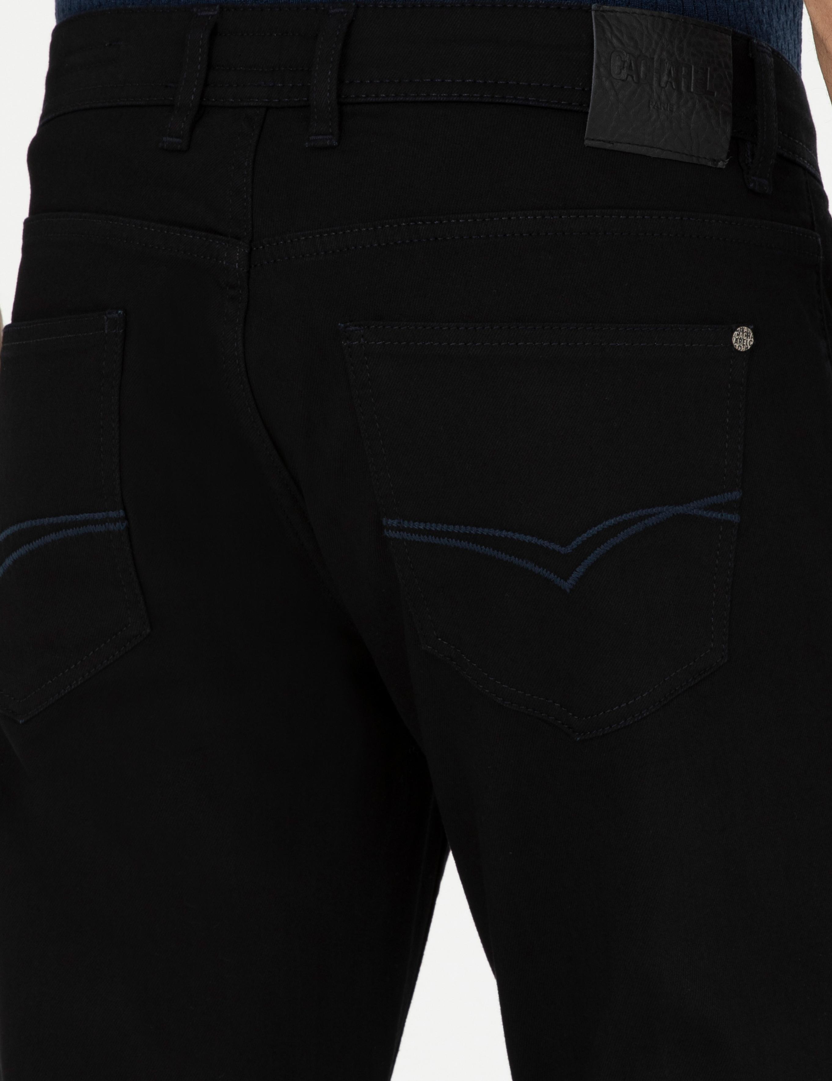 Koyu Lacivert Slim Fit Pamuklu Jean Pantolon - 50294027077
