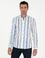 Mavi Slim Fit %100 Pamuklu Çizgili Gömlek