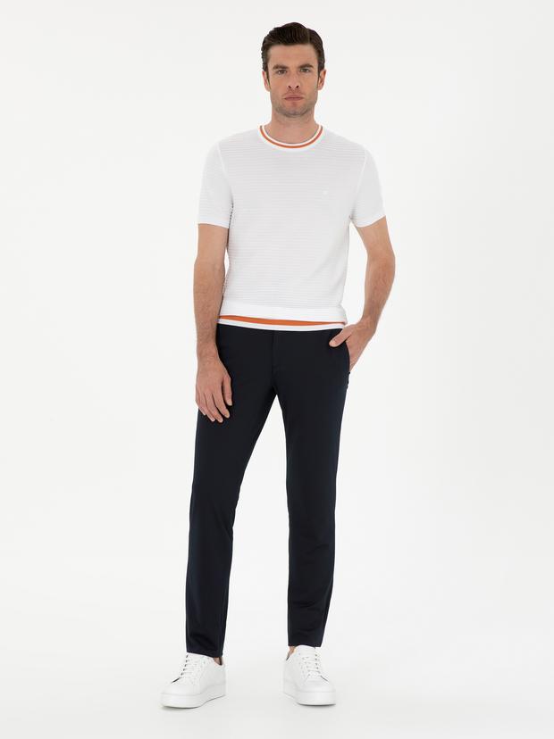 Lacivert Slim Fit Pantolon