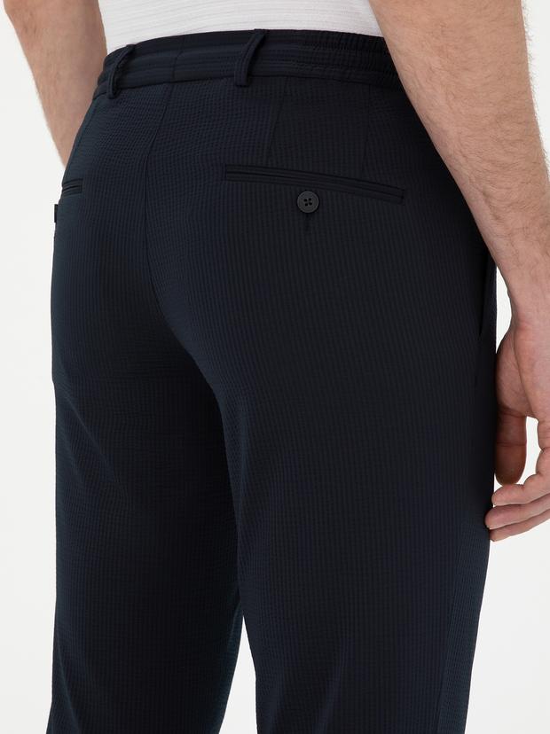 Lacivert Slim Fit Pantolon