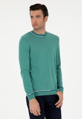 Mint Slim Fit Yün Karışımlı Bisiklet Yaka Triko Kazak