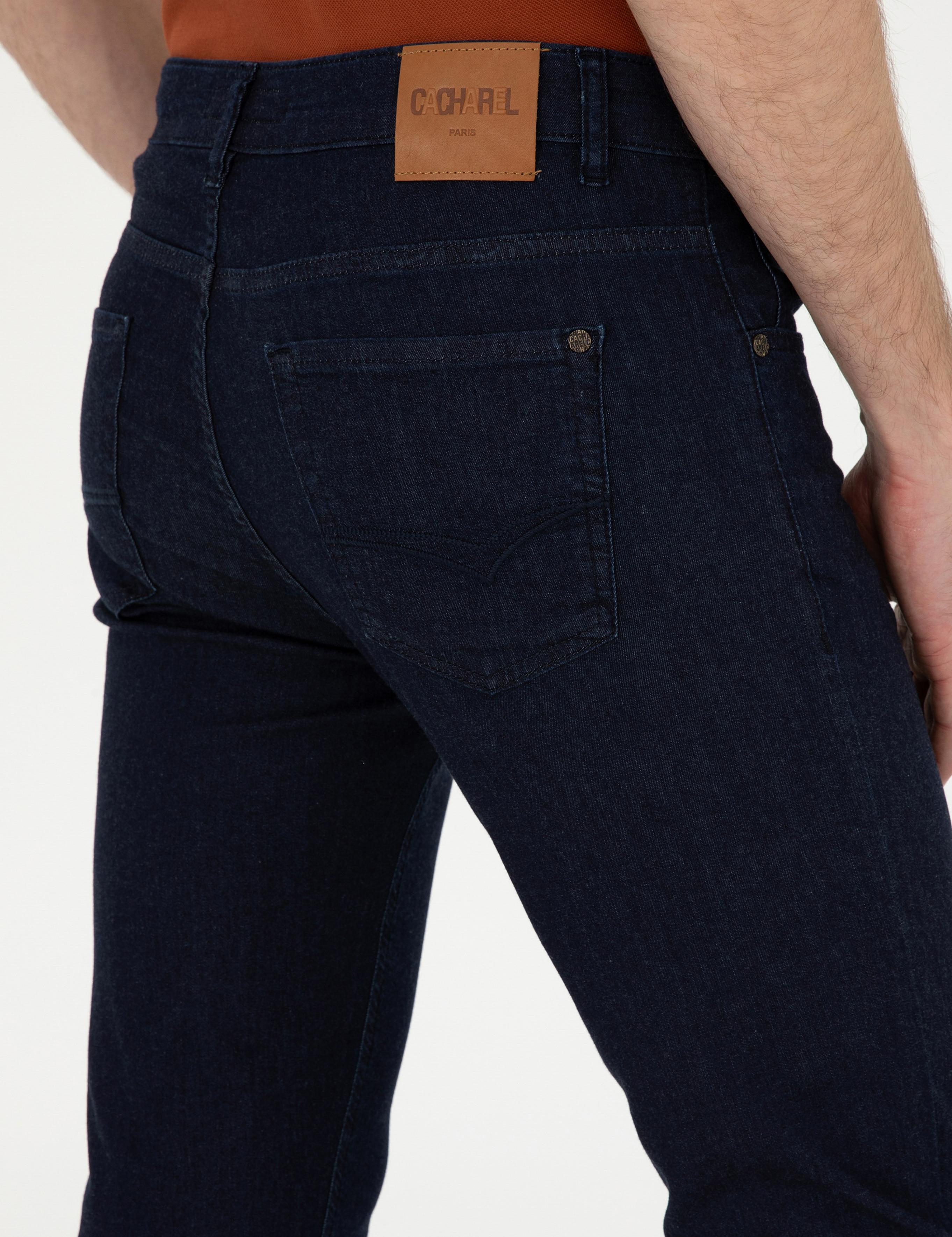 Lacivert Slim Fit Pamuk Karışımlı Jean Pantolon - 50287885033