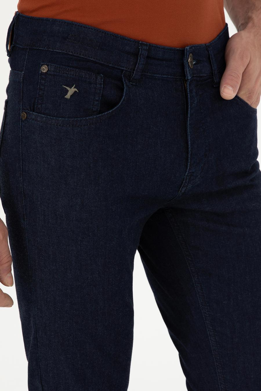 Lacivert Slim Fit Pamuk Karışımlı Jean Pantolon - 50287885033