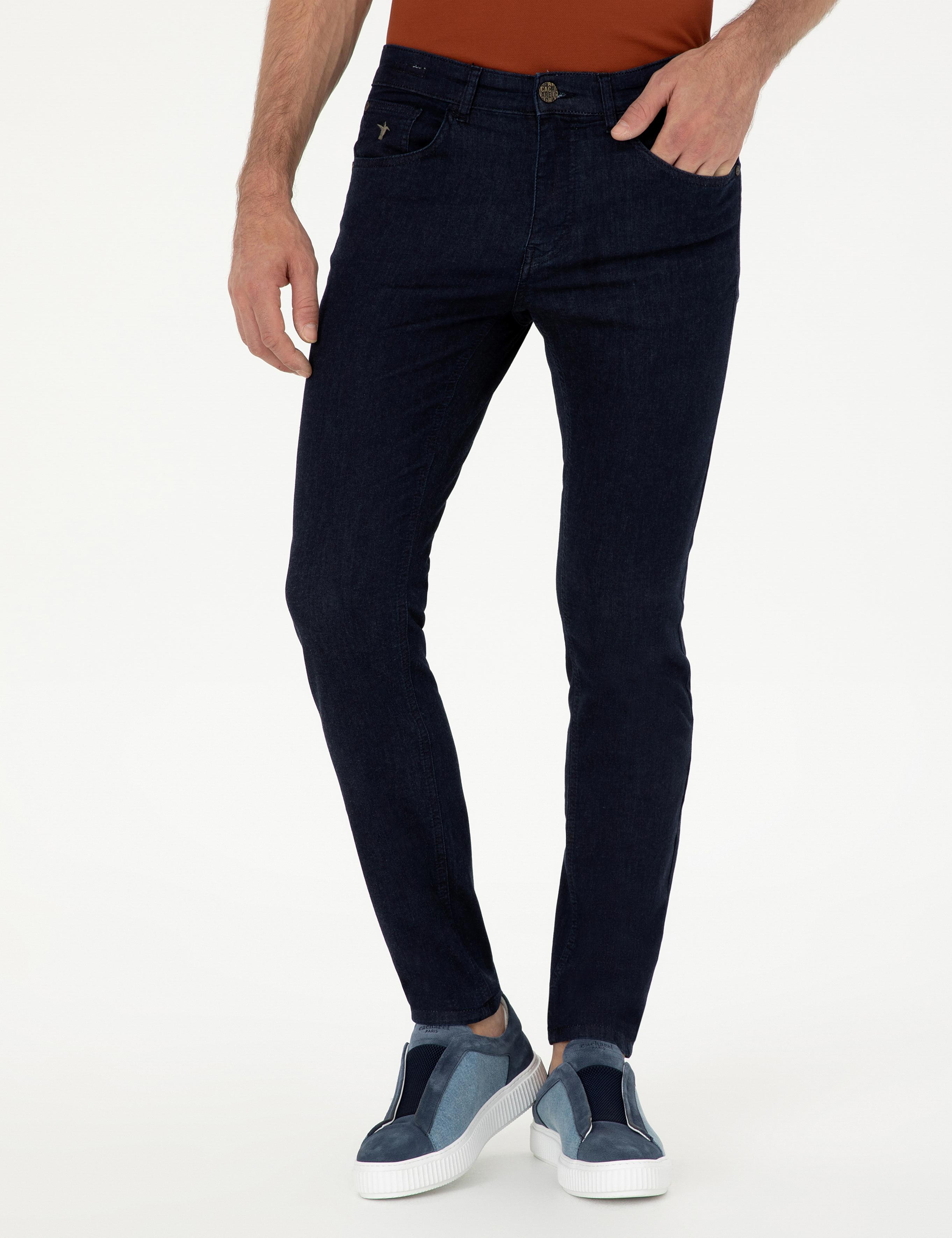 Lacivert Slim Fit Pamuk Karışımlı Jean Pantolon - 50287885033