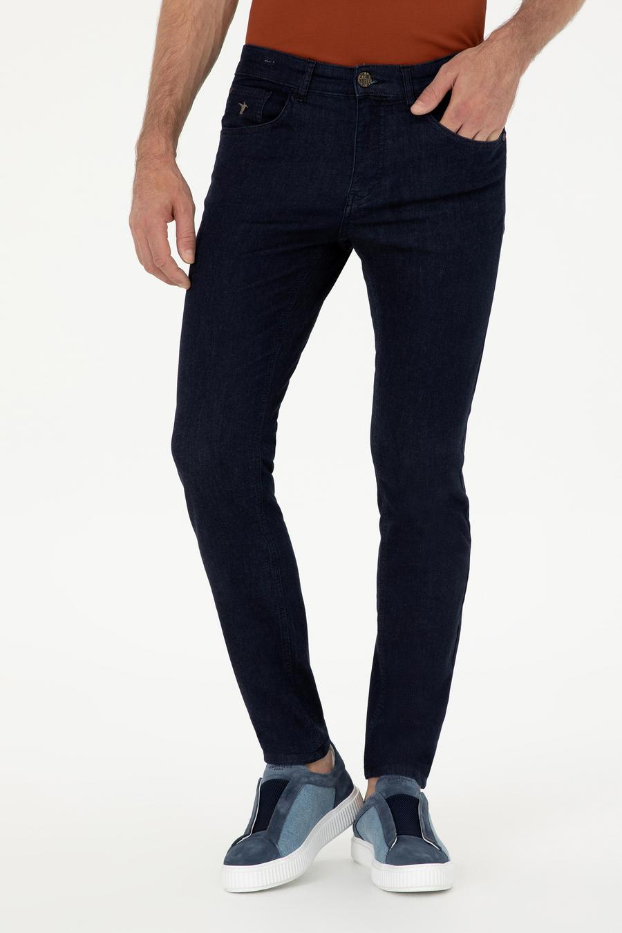 Lacivert Slim Fit Pamuk Karışımlı Jean Pantolon - 50287885033