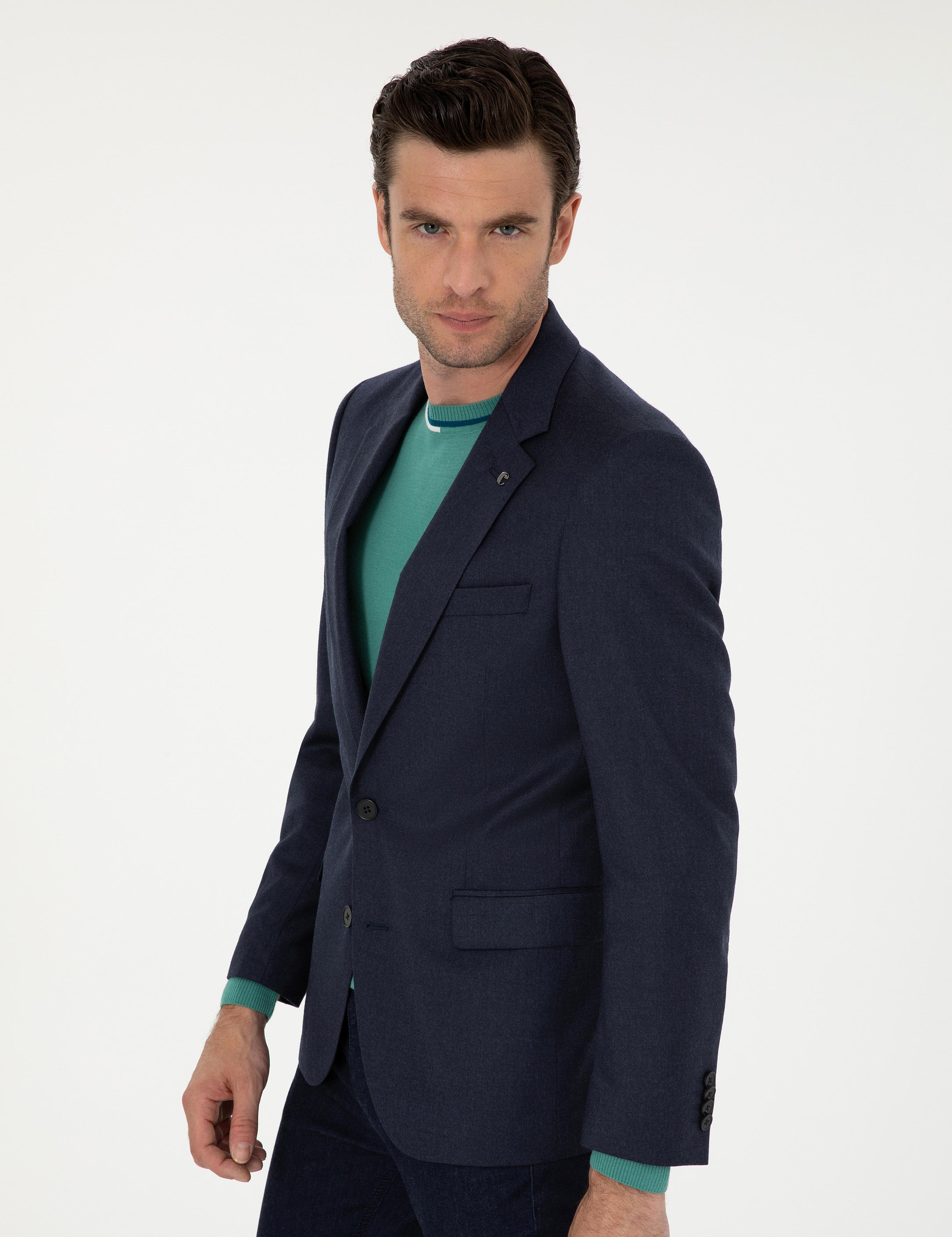 Lacivert Slim Fit Ceket - 50270152104