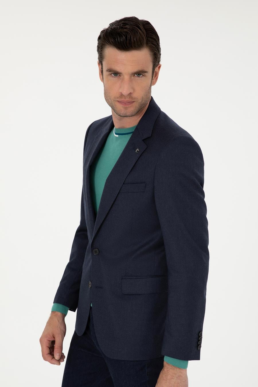 Lacivert Slim Fit Ceket - 50270152104