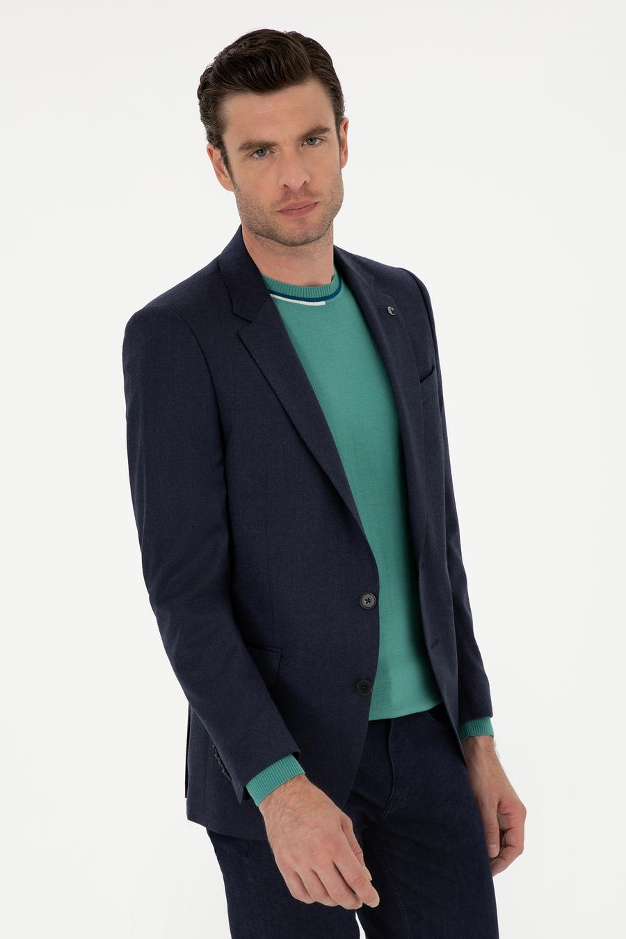 Lacivert Slim Fit Ceket - 50270152104