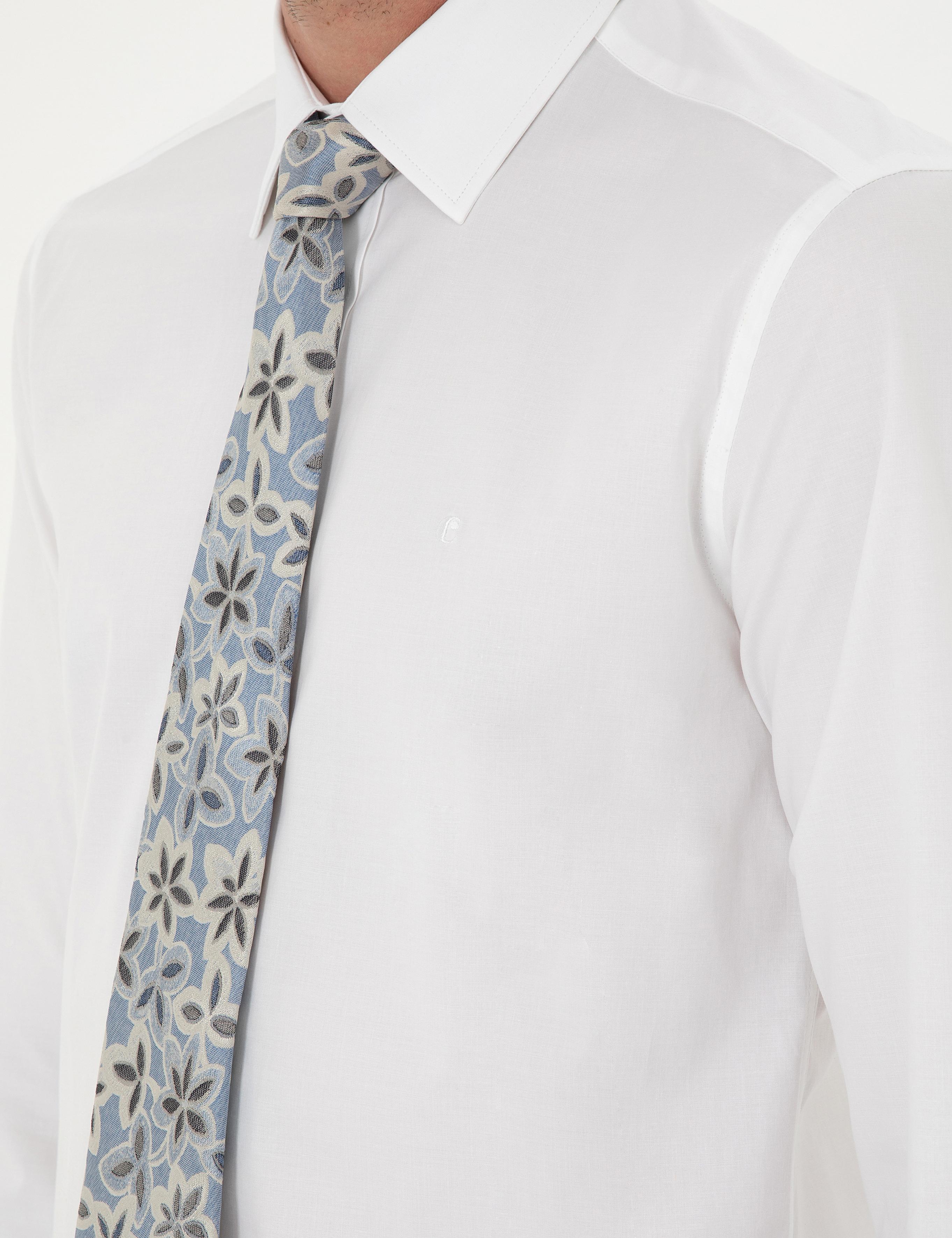 Beyaz Slim Fit Uzun Kollu Gömlek - 50270157011