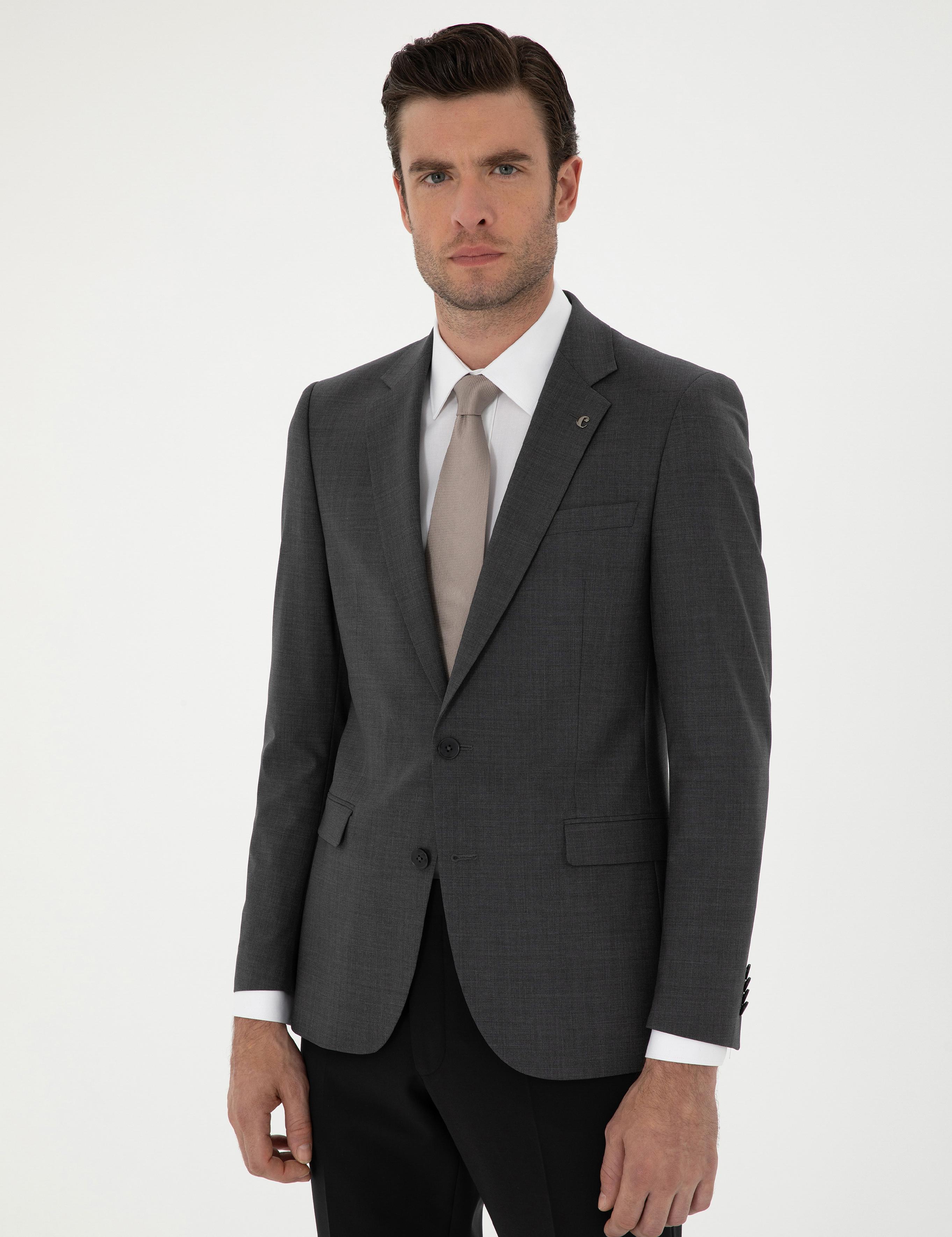 Füme Slim Fit Ceket - 50258857143