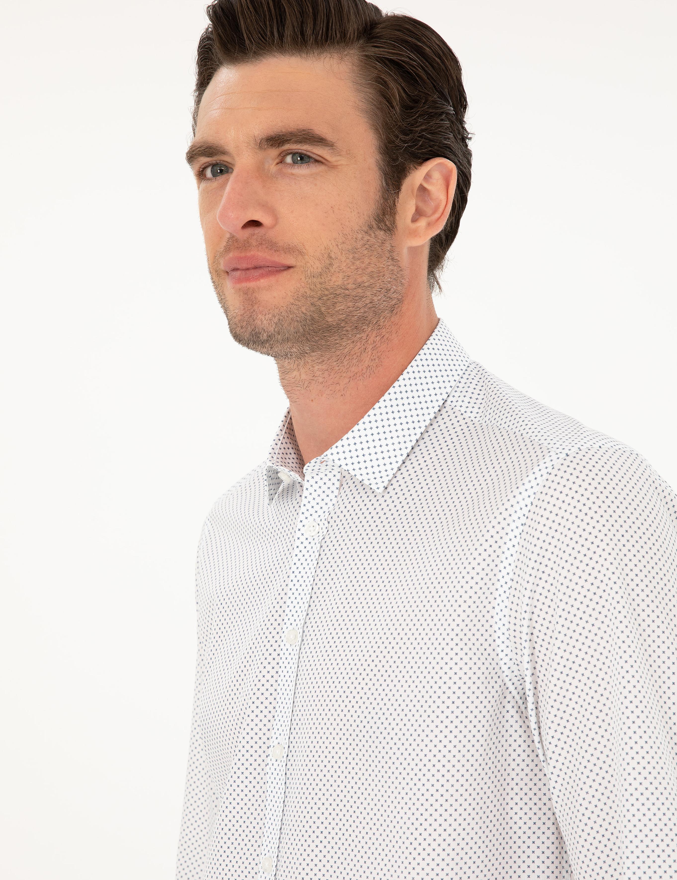 Lacivert Slim Fit Uzun Kollu Gömlek - 50218084006