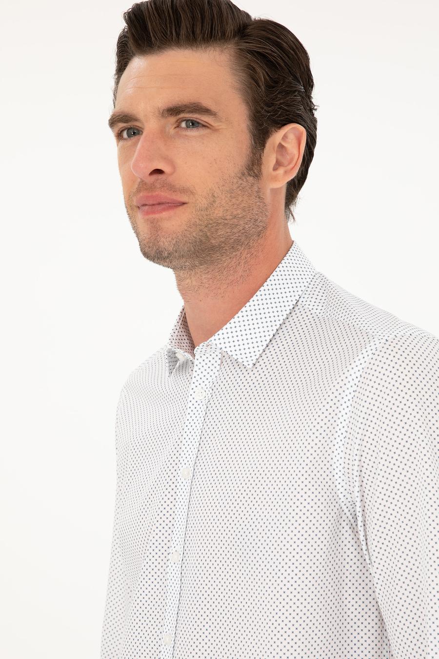 Lacivert Slim Fit Uzun Kollu Gömlek - 50218084006