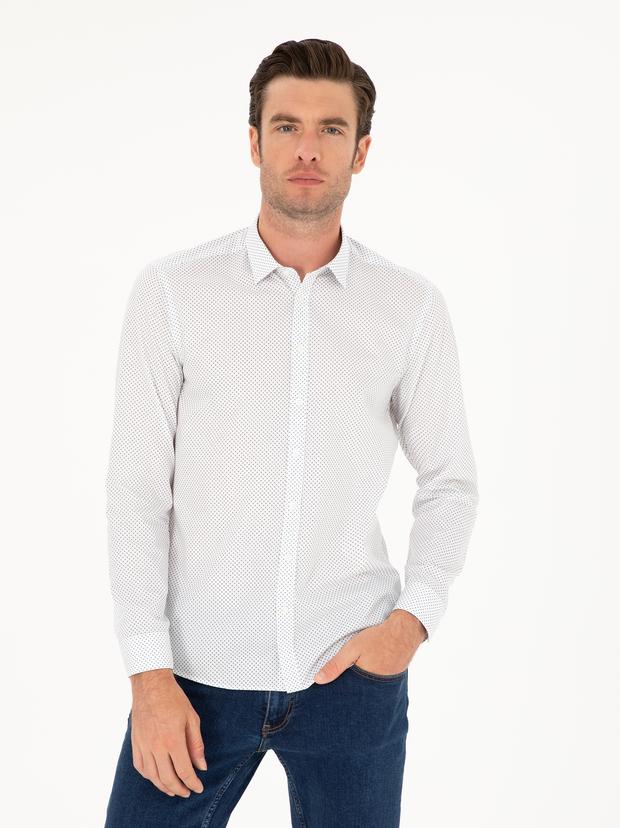 Lacivert Slim Fit Gömlek