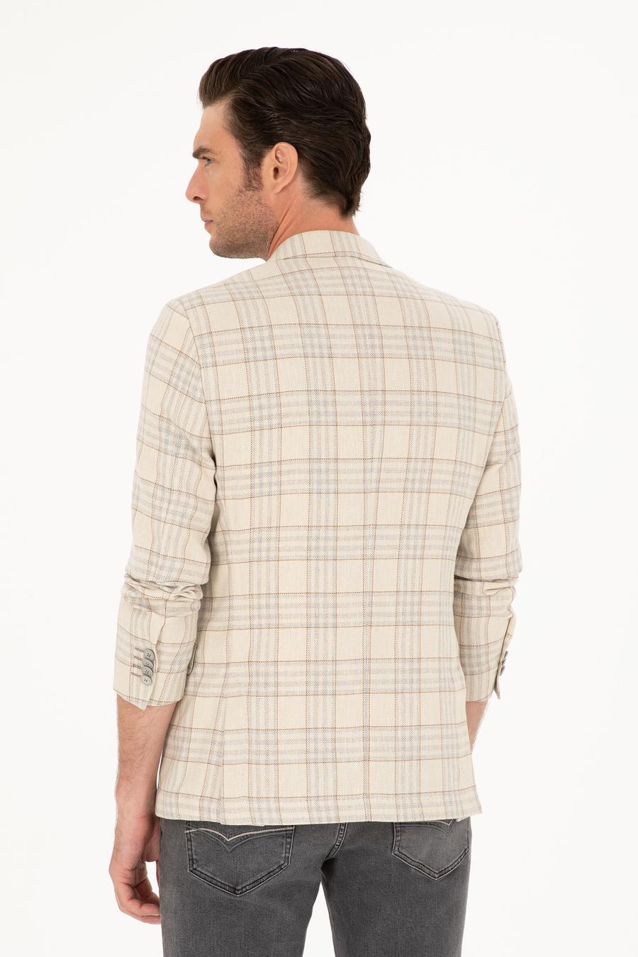 Ekru Slim Fit Ceket - 50219500014