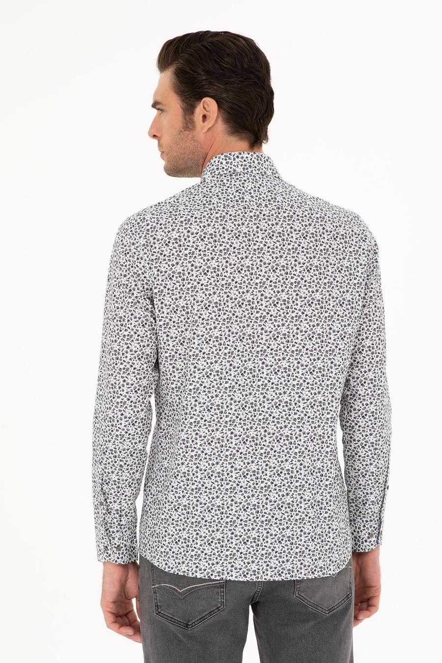 Haki Slim Fit Uzun Kollu Gömlek - 50227030021