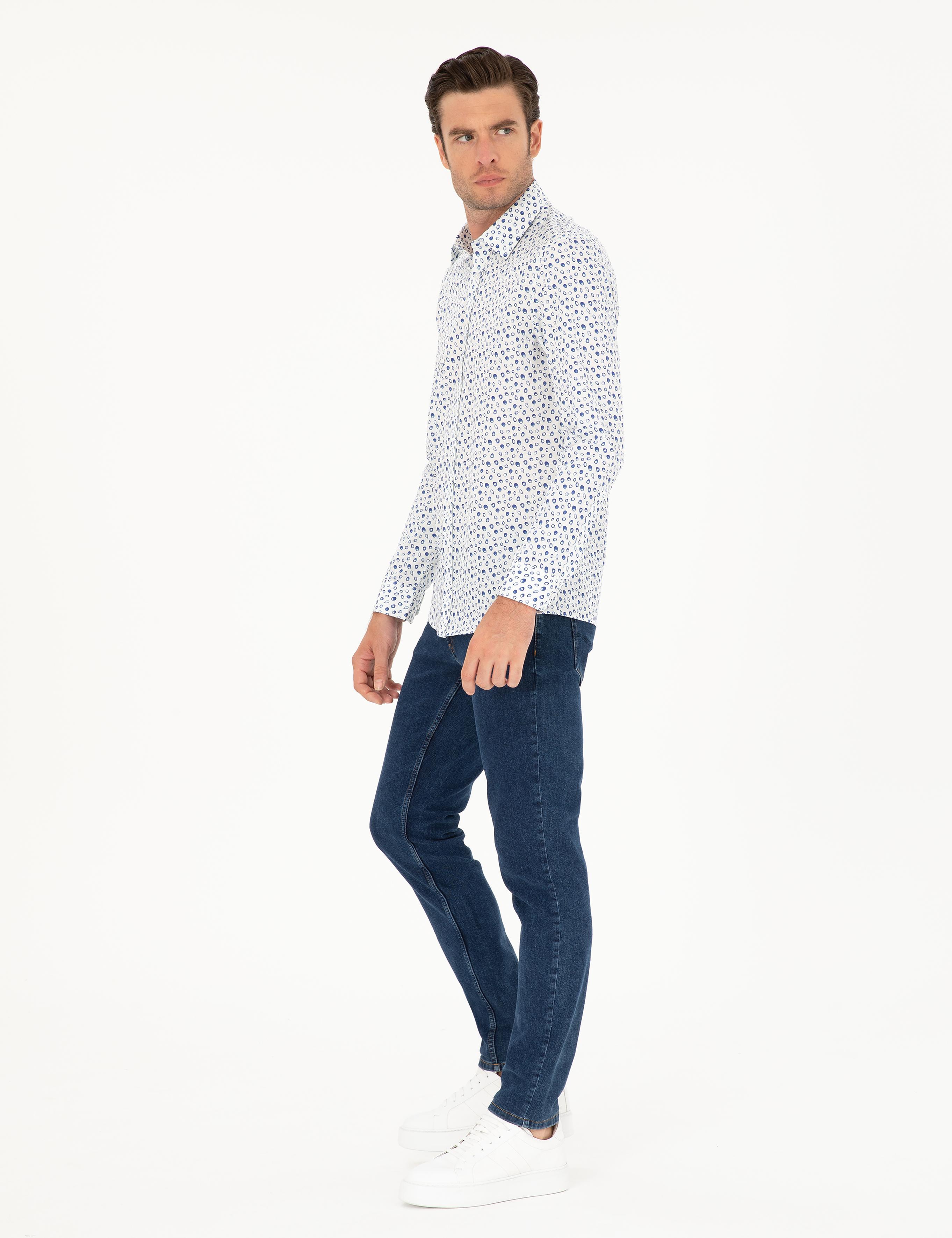 Mavi Slim Fit Uzun Kollu Gömlek - 50233358006