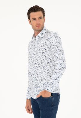 Mavi Slim Fit Uzun Kollu Gömlek