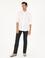 Siyah Slim Fit %100 Keten Pantolon