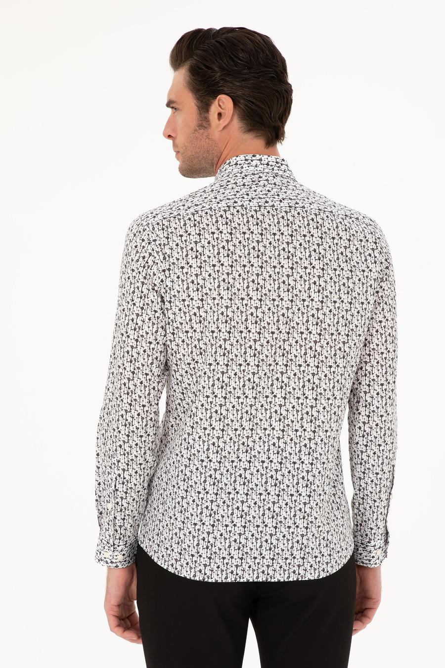 Beyaz Slim Fit Uzun Kollu Gömlek - 50210012021