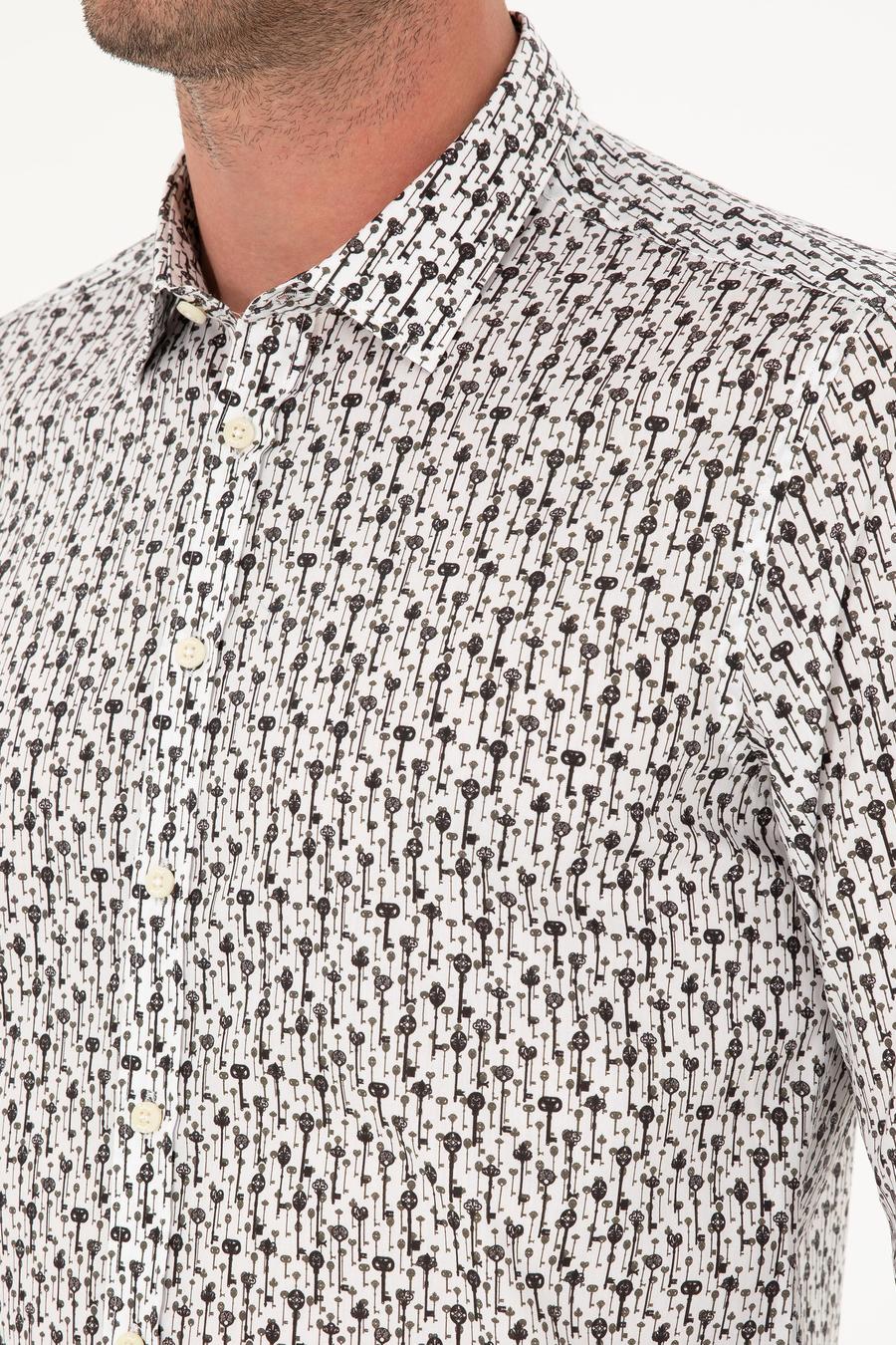 Beyaz Slim Fit Uzun Kollu Gömlek - 50210012021
