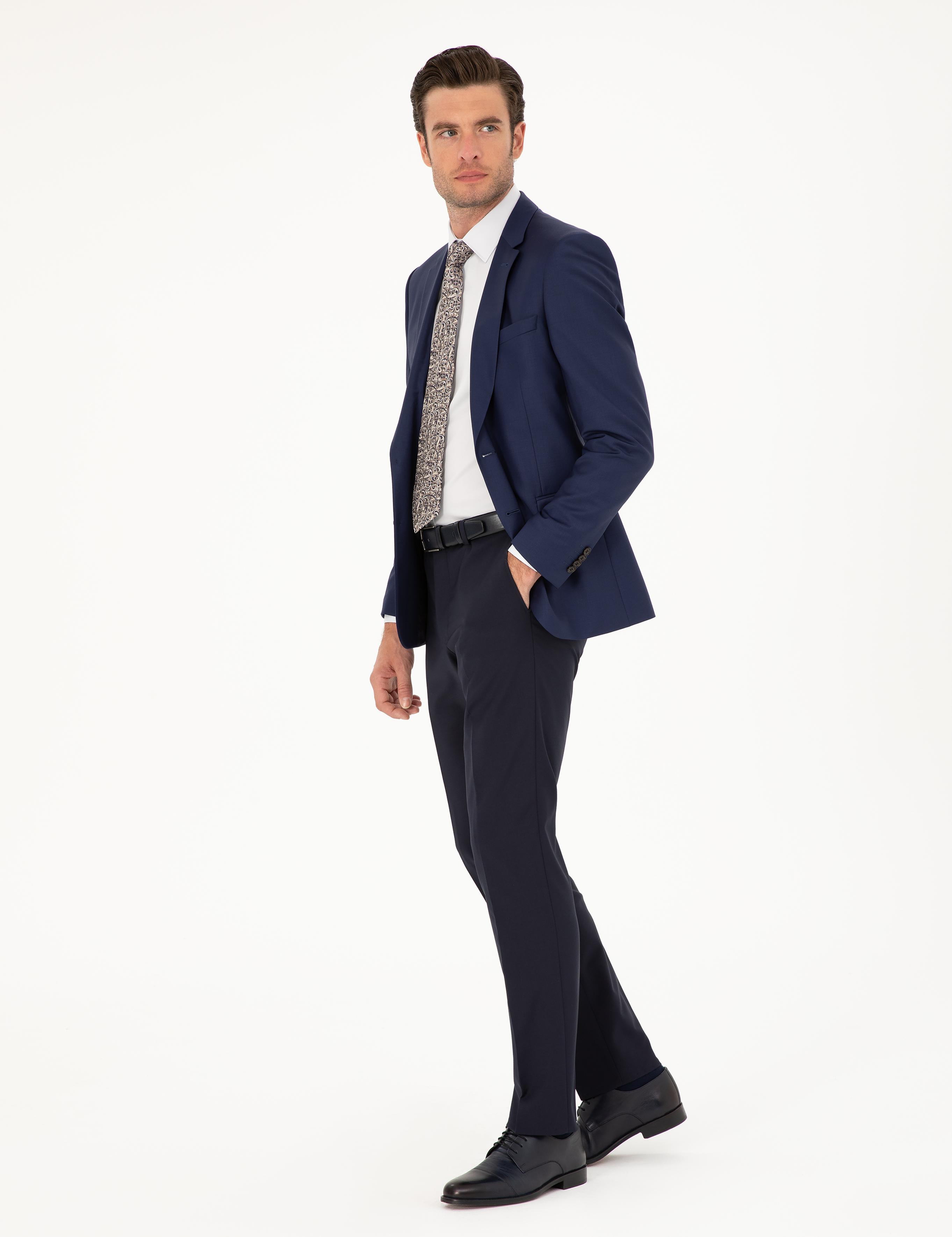 İndigo Slim Fit Ceket - 50187412068