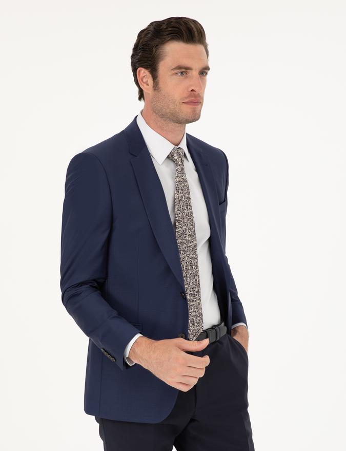 İndigo Slim Fit Ceket