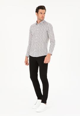 Siyah Slim Fit Kanvas Pantolon