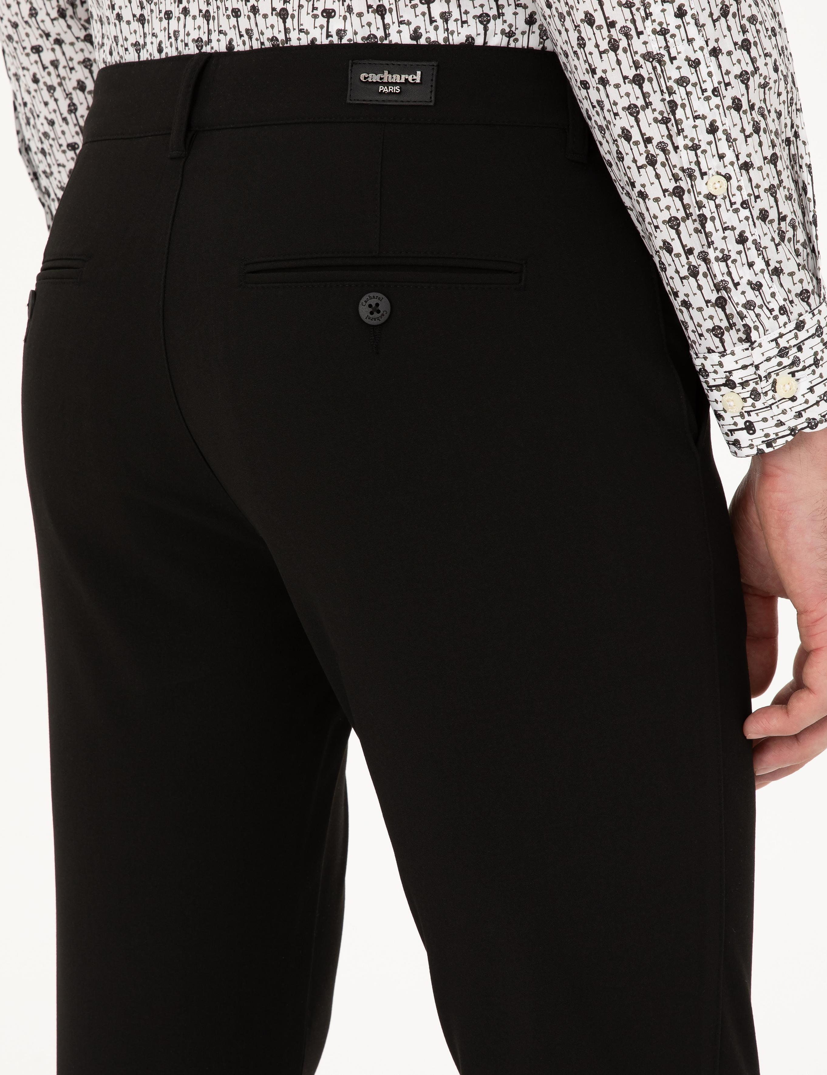 Siyah Slim Fit Kanvas Pantolon - 50274706143