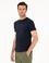 Lacivert Slim Fit Bisiklet Yaka T-shirt