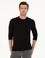 Siyah Slim Fit Yün Karışımlı Bisiklet Yaka Basic Triko Kazak