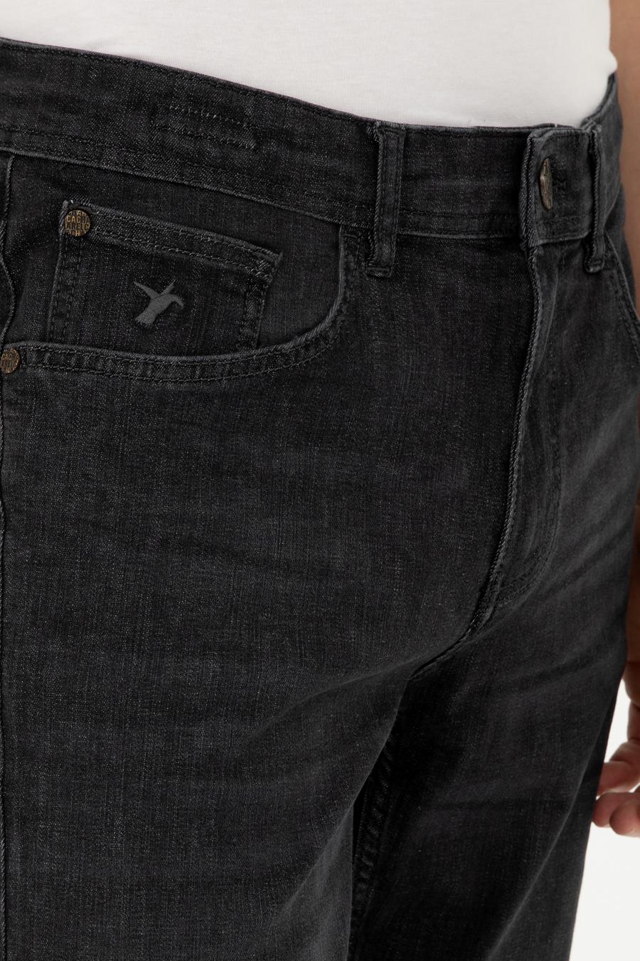 Koyu Gri Slim Fit Pamuk Karışımlı Jean Pantolon - 50294067067