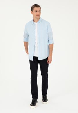 Koyu Lacivert Slim Fit Pamuklu Jean Pantolon