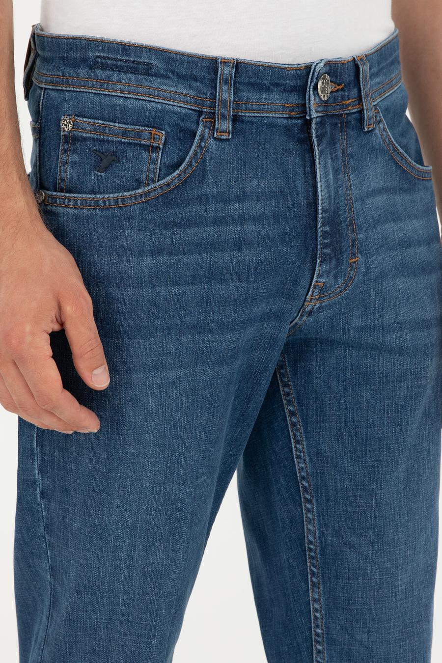 Lacivert Slim Fit Pamuk Karışımlı Jean Pantolon - 50293279072