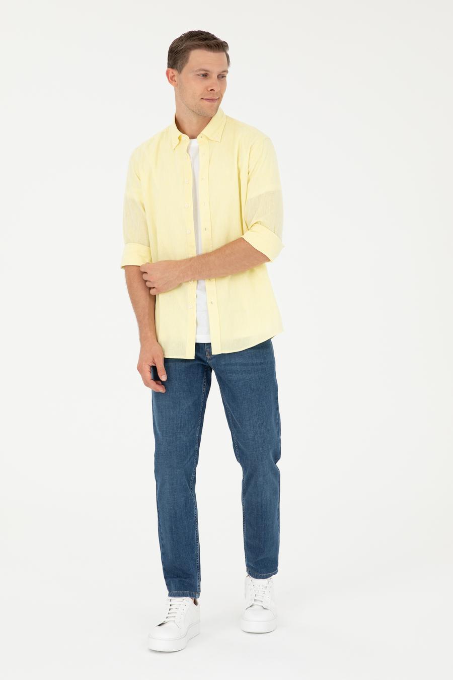 Lacivert Slim Fit Pamuk Karışımlı Jean Pantolon - 50293279072