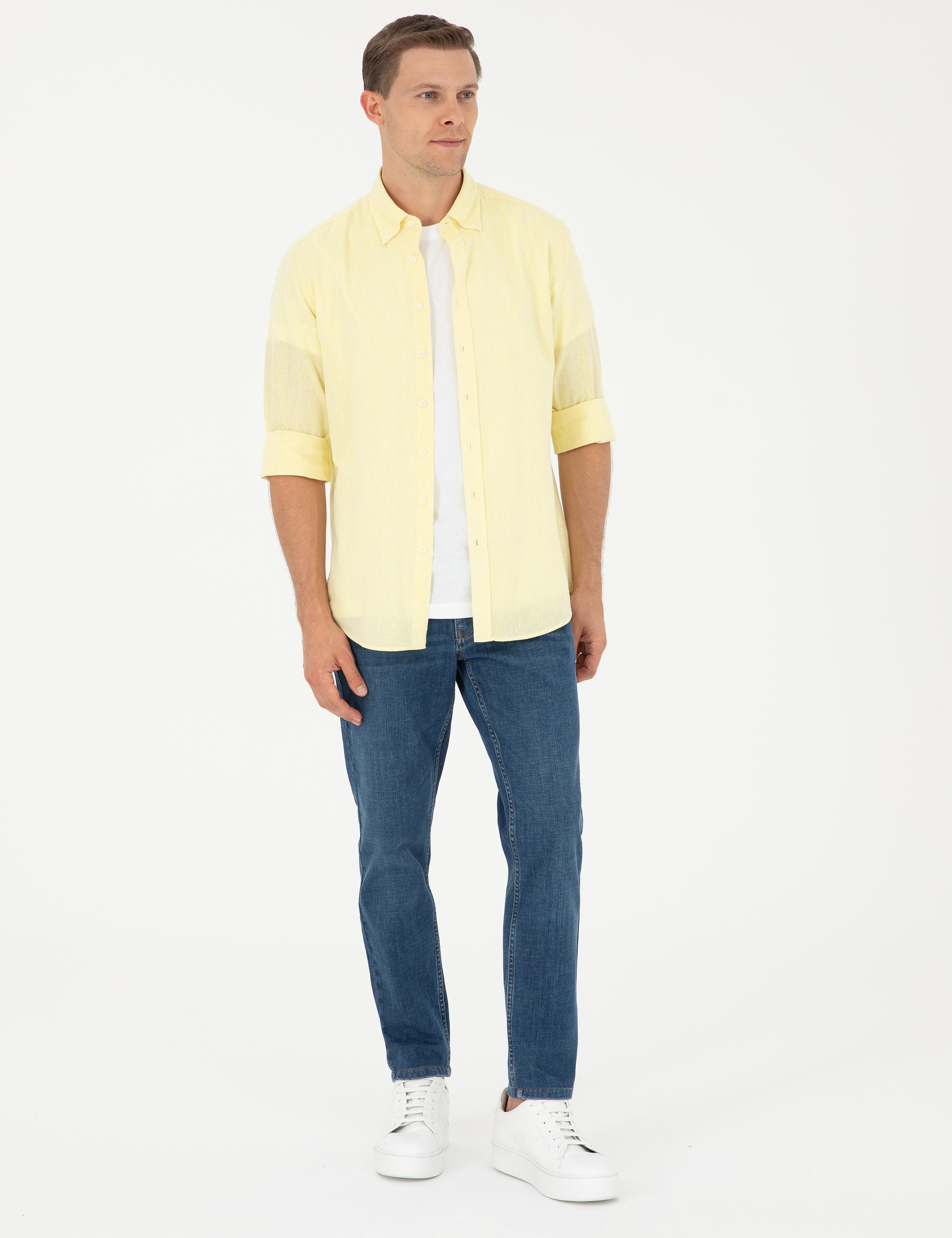 Lacivert Slim Fit Pamuk Karışımlı Jean Pantolon - 50293279072