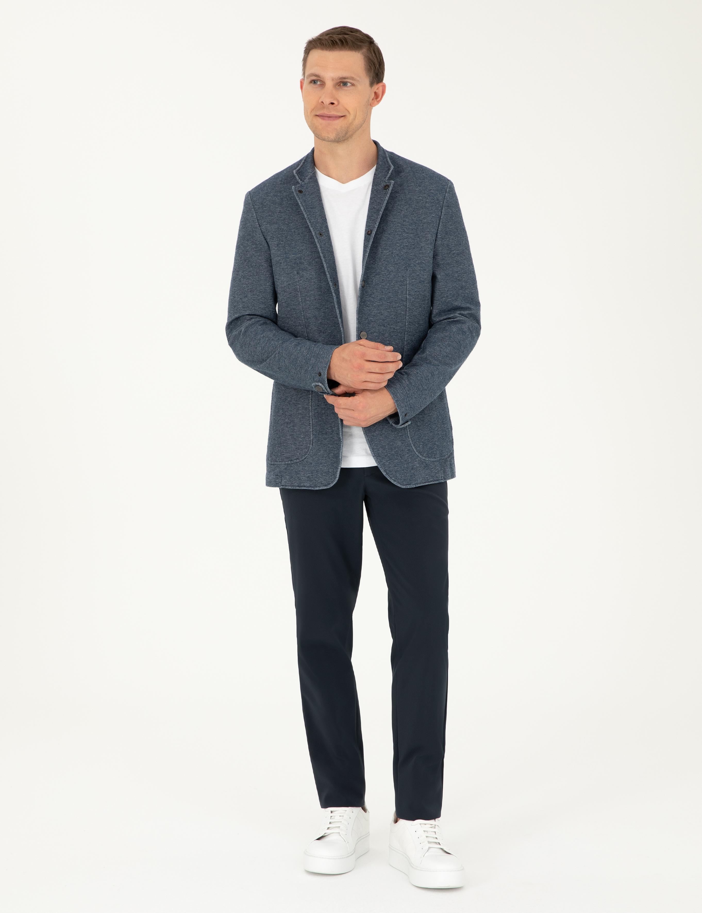 Lacivert Slim Fit Ceket - 50280698005