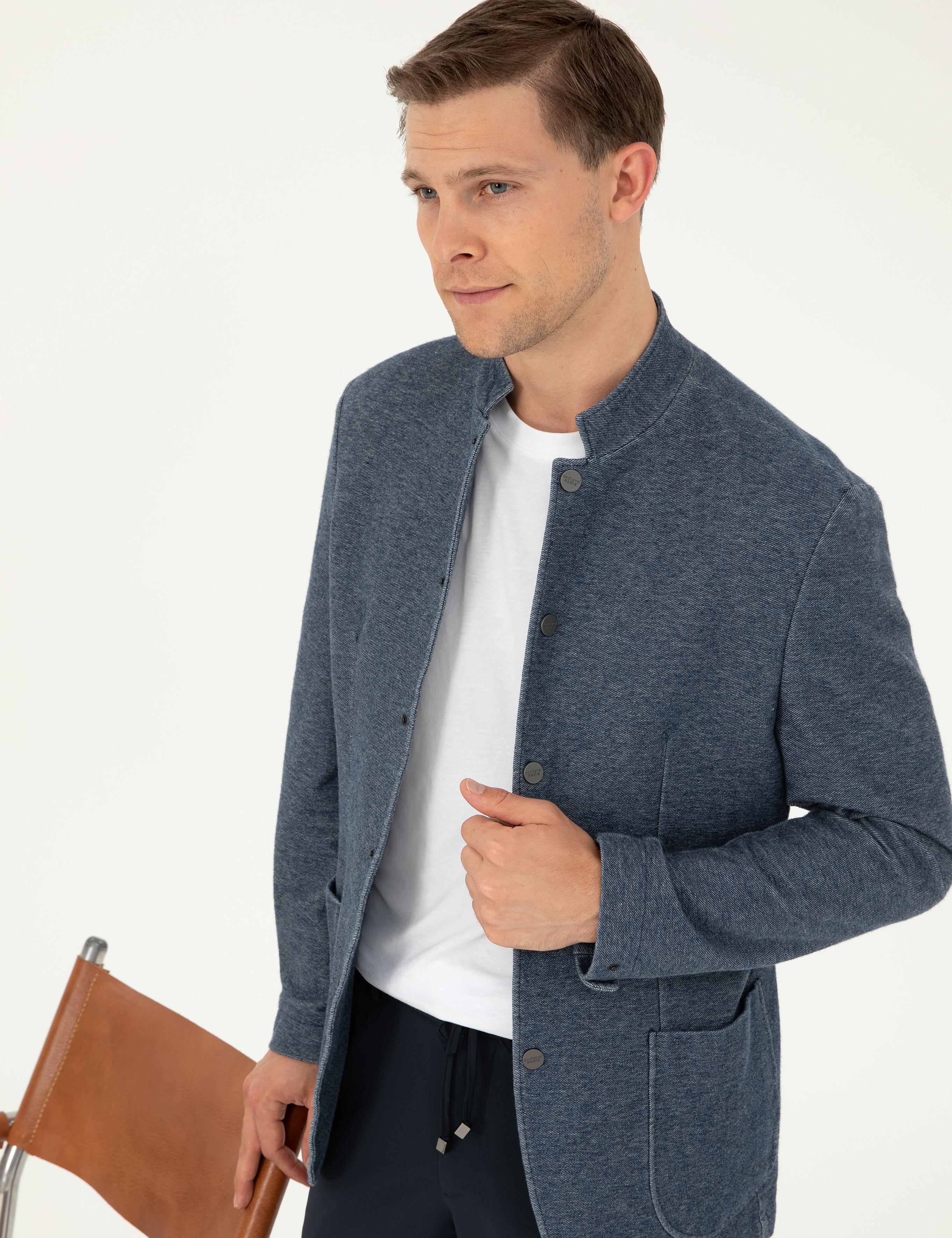Lacivert Slim Fit Ceket - 50280698005