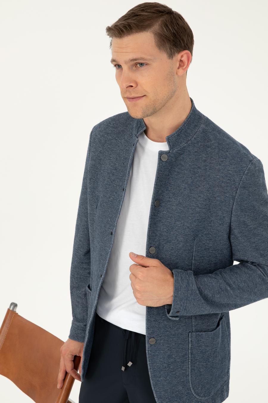 Lacivert Slim Fit Ceket - 50280698005
