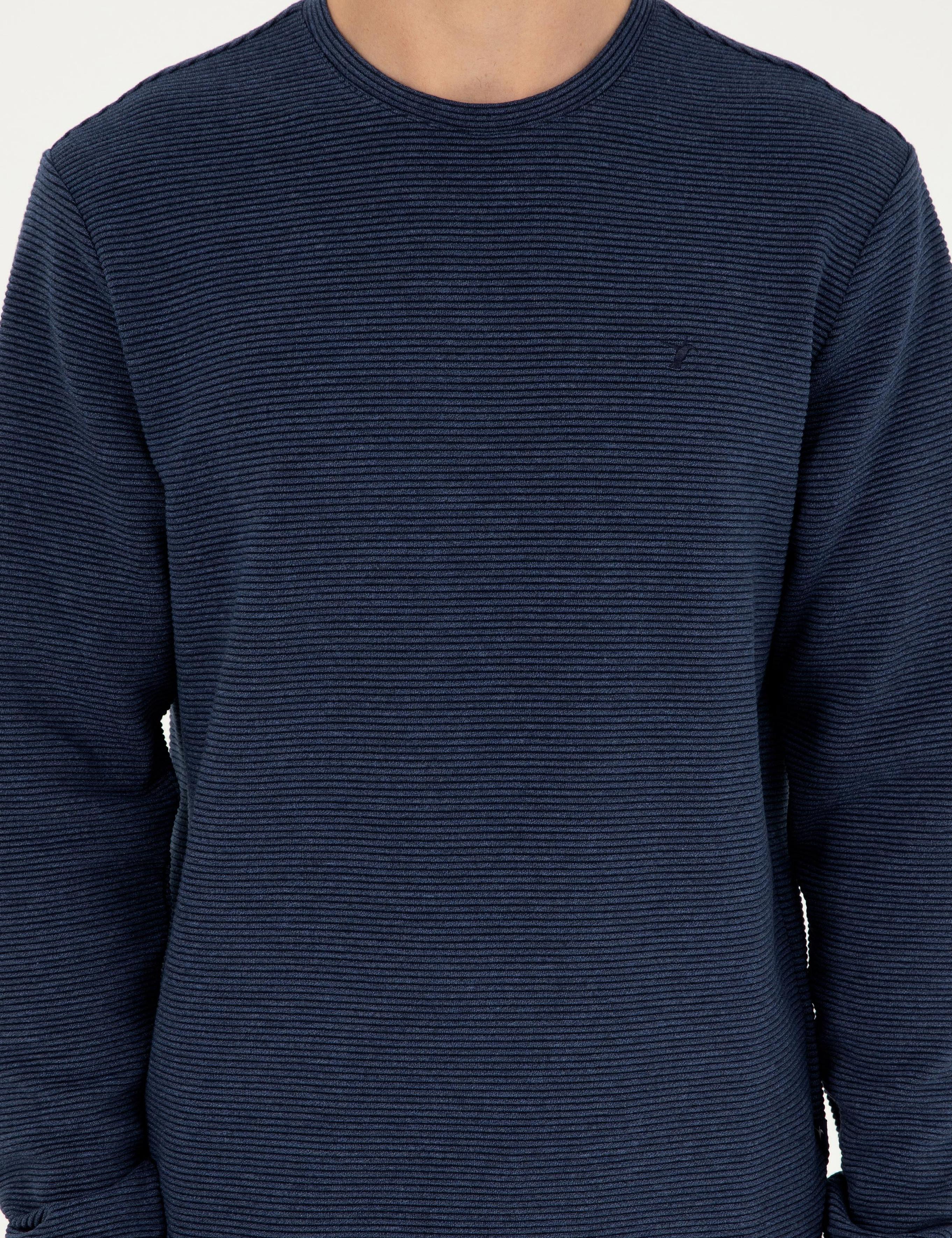 İndigo Regular Fit Bisiklet Yaka Sweatshirt - 50296050004