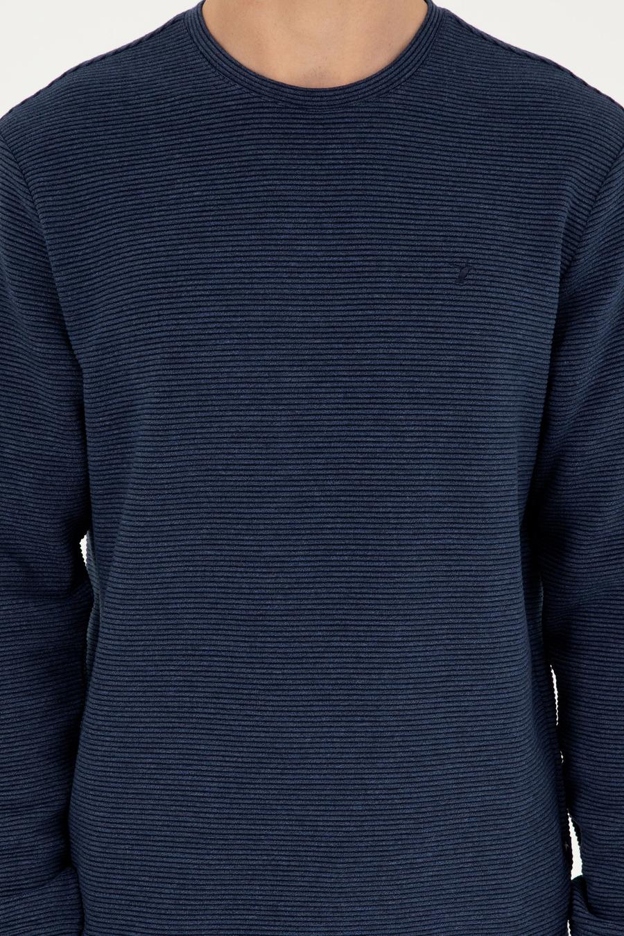 İndigo Regular Fit Bisiklet Yaka Sweatshirt - 50296050004