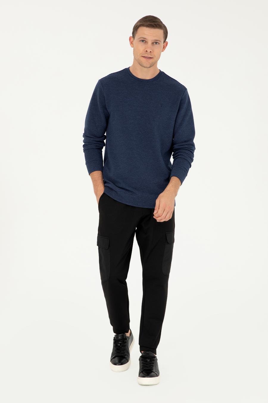 İndigo Regular Fit Bisiklet Yaka Sweatshirt - 50296050004