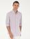 Lila Keten Karışımlı Slim Fit Uzun Kollu Gömlek