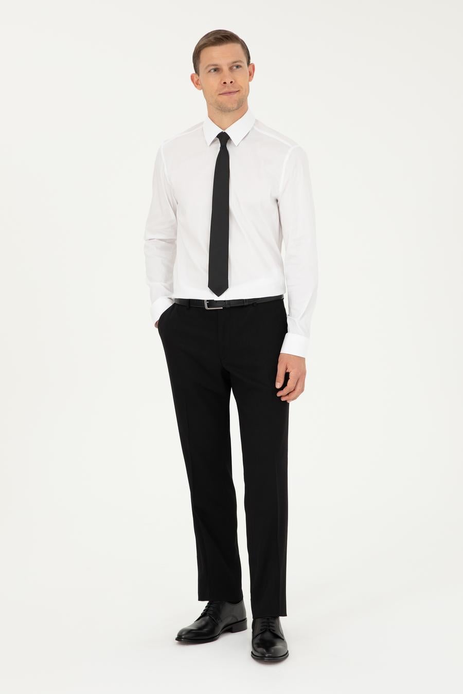 Siyah Slim Fit Kumaş Pantolon - 50293817025