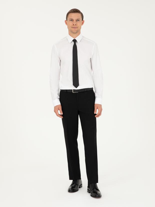 Siyah Slim Fit Kumaş Pantolon