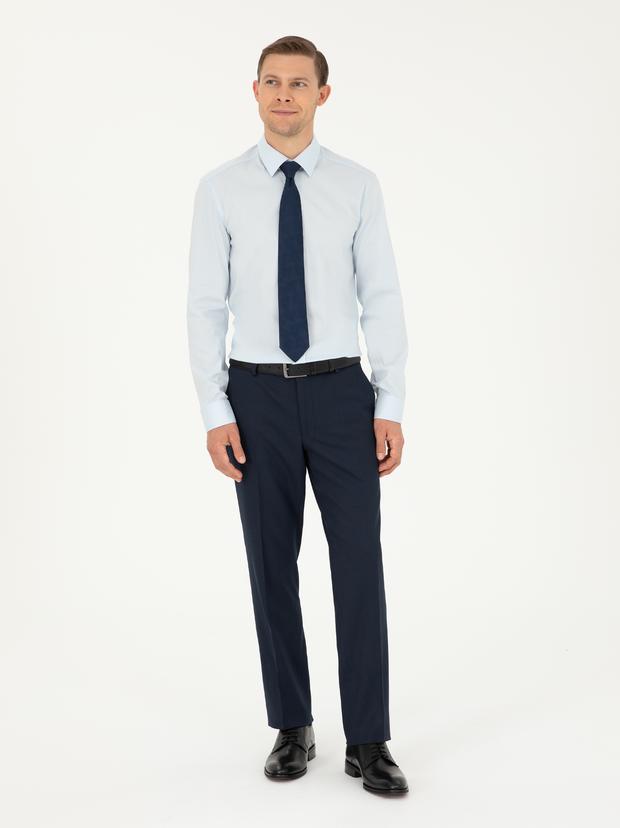 Lacivert Slim Fit Kumaş Pantolon