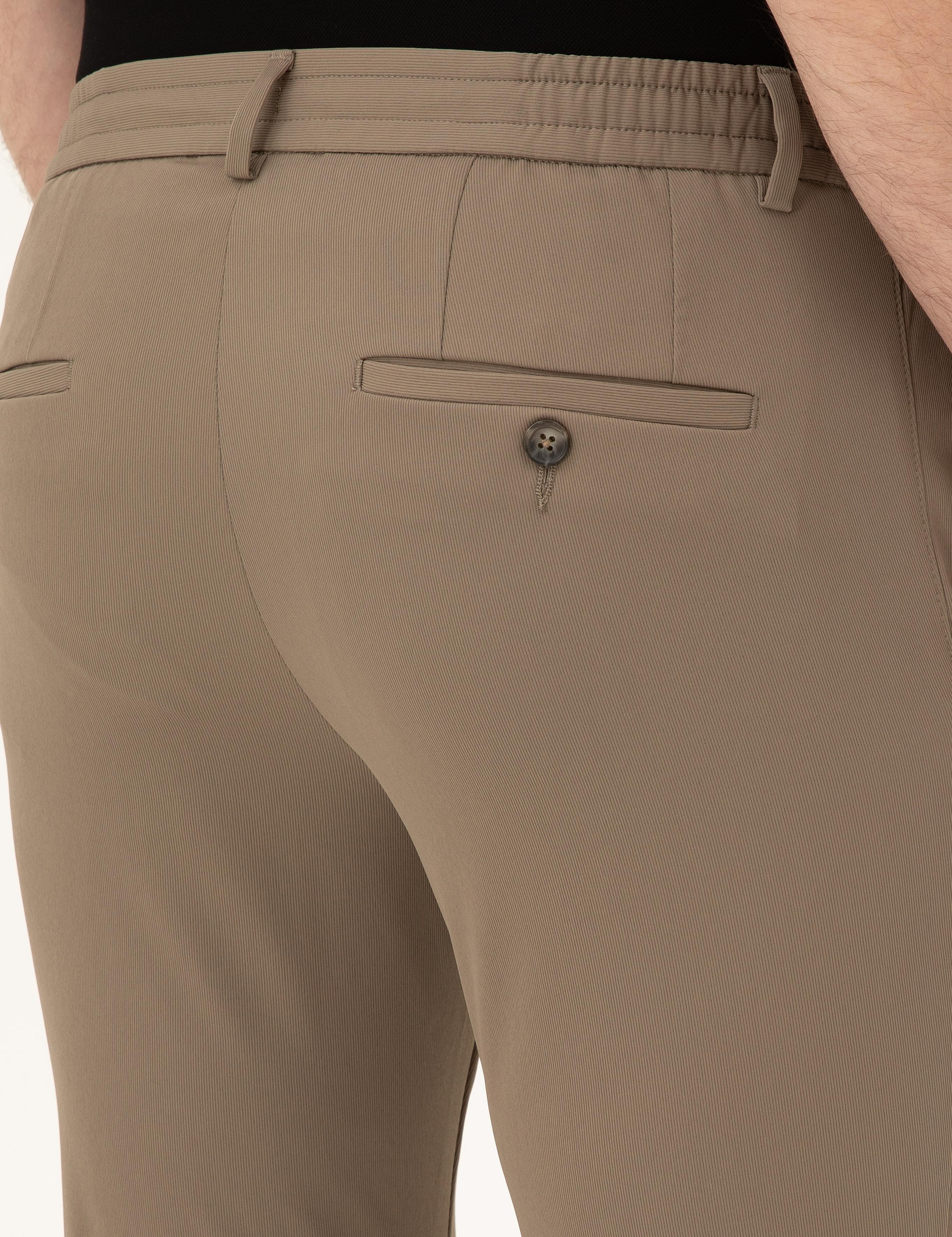 Vizon Slim Fit Beli Lastikli Pantolon - 50293818024