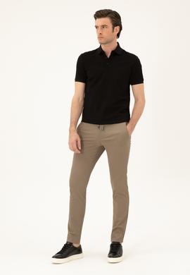 Vizon Slim Fit Beli Lastikli Pantolon