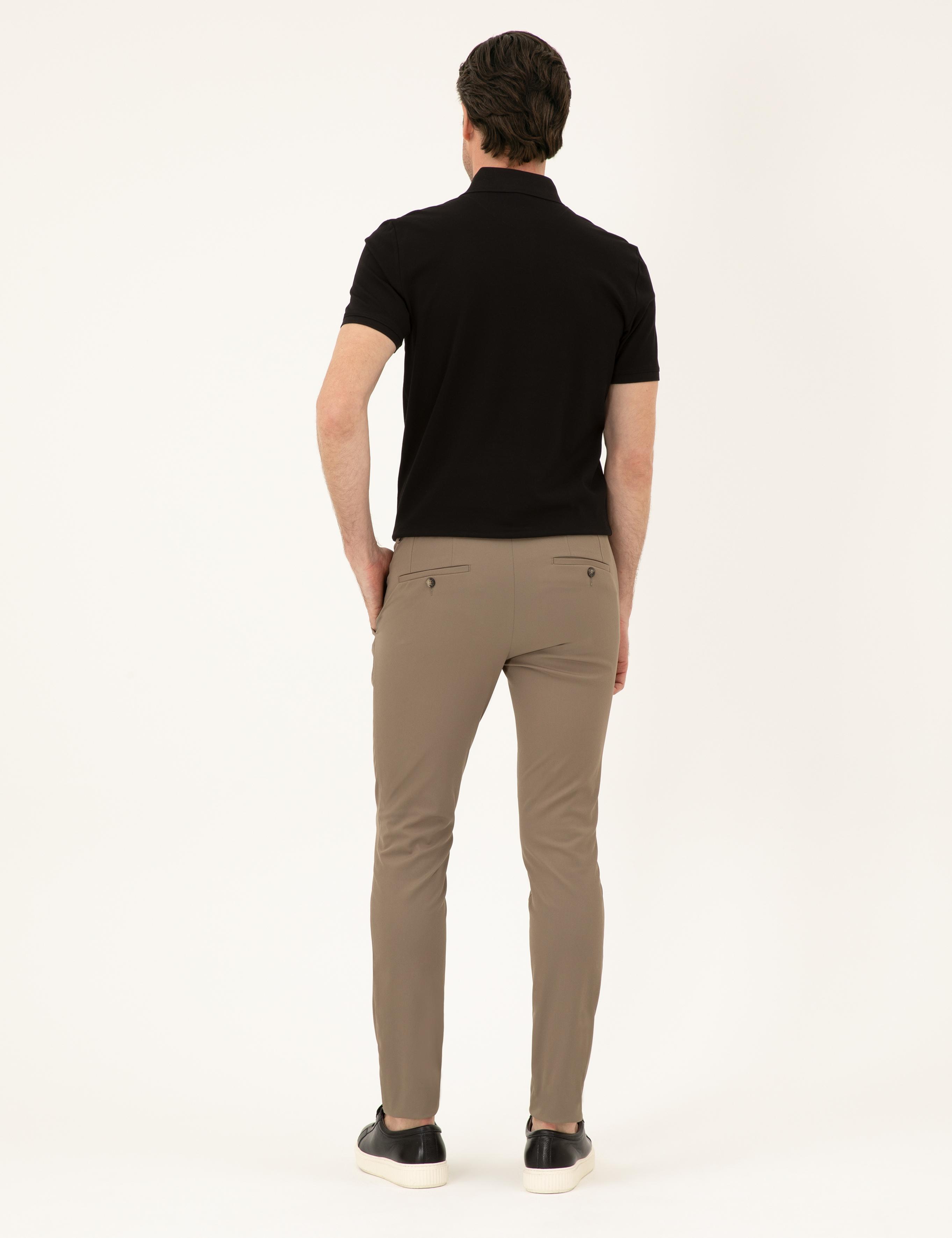 Vizon Slim Fit Beli Lastikli Pantolon - 50293818024
