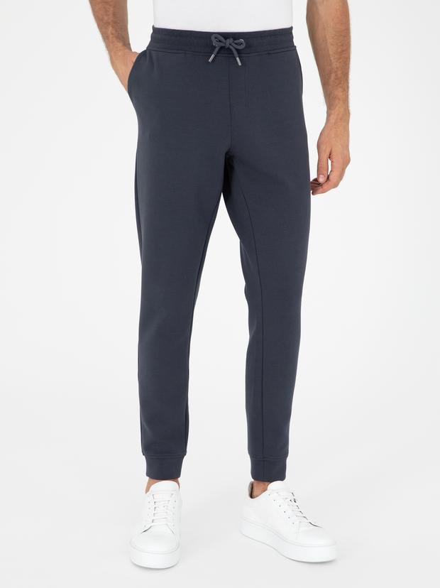Antrasit Jogger Fit Paçası Lastikli Pamuk Karışımlı Eşofman Altı